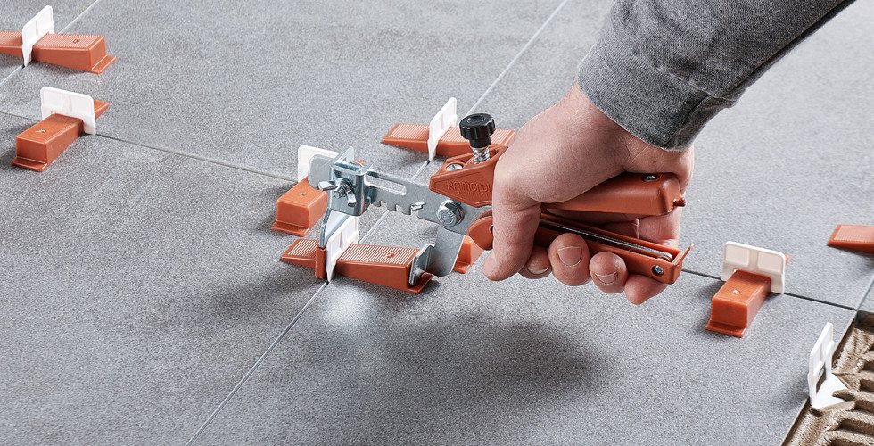 Système de nivellement Raimondi R.L.S. pour la pose de carrelage