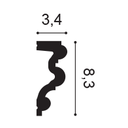 P4025 - profil et mesures (cm)