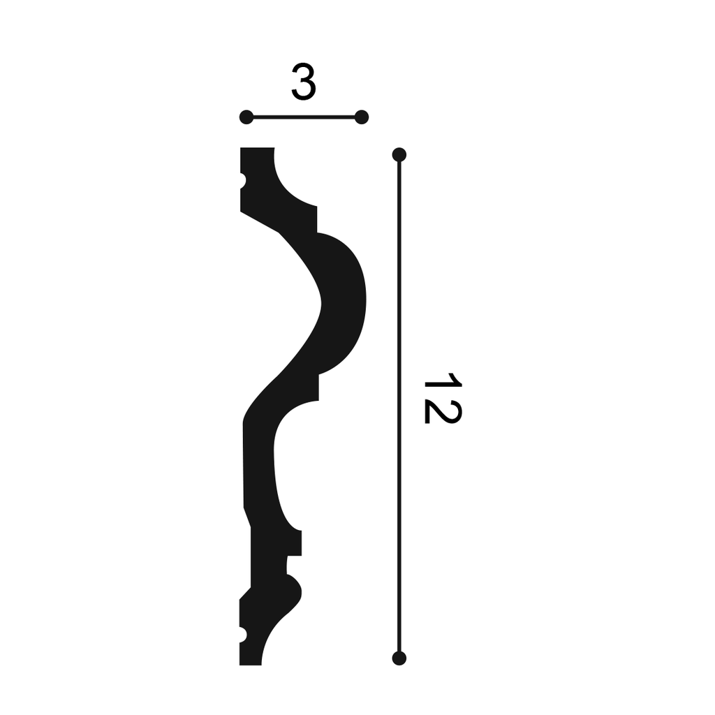 P8050 - profil et mesures (cm)