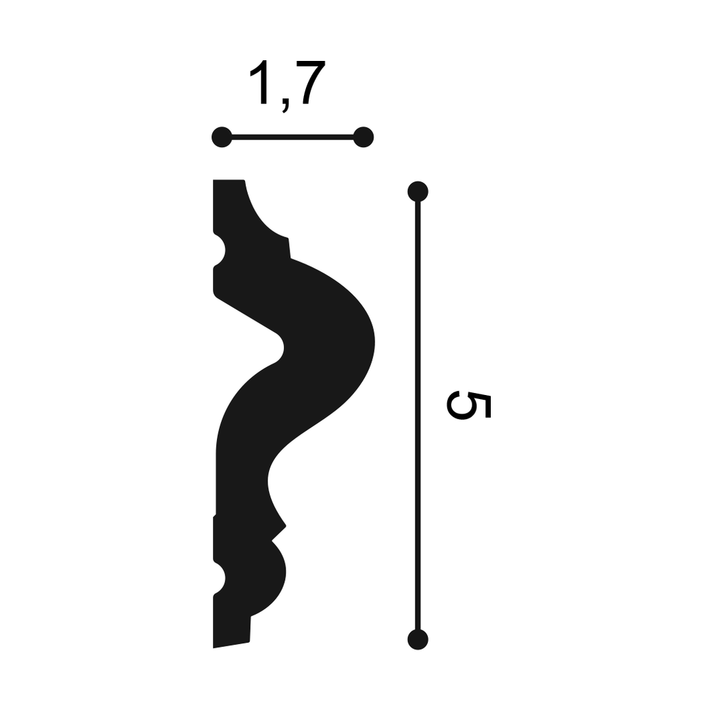 PX175 - profil et mesures (cm)