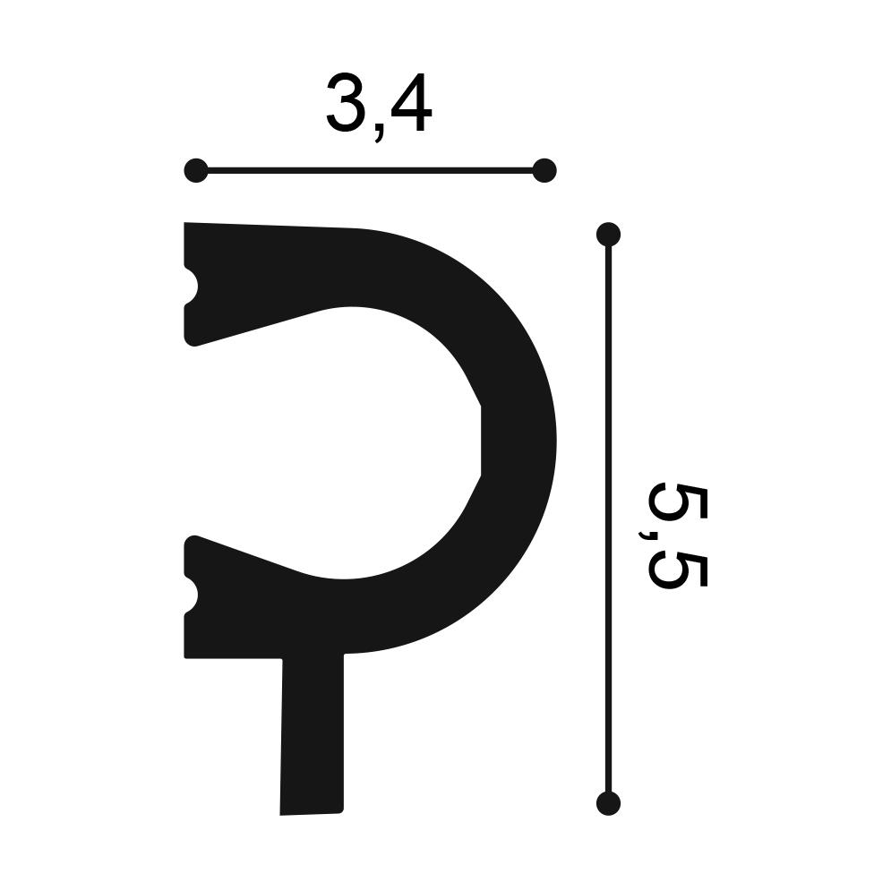 PX169 - profil et mesures (cm)