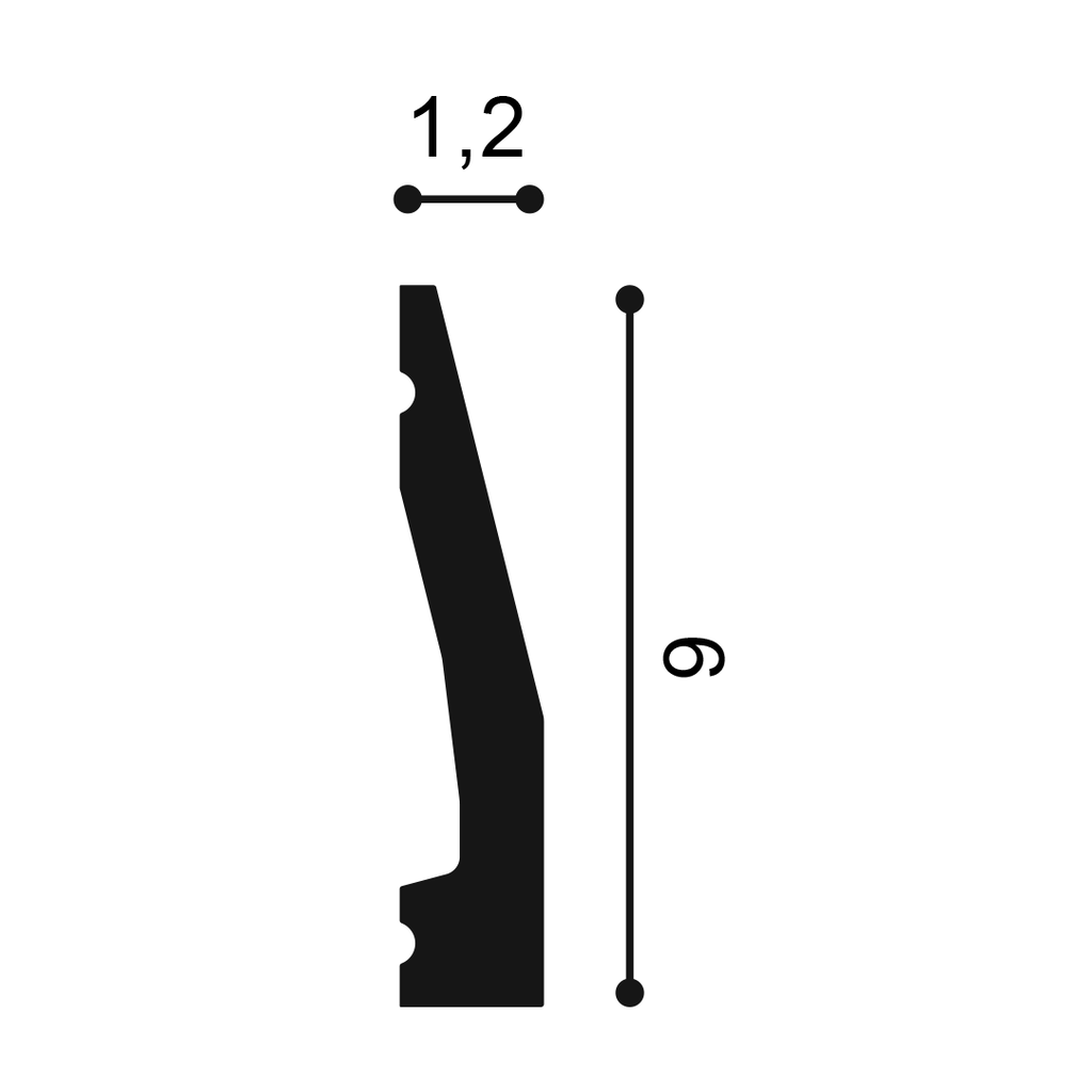 SX159 - profil et mesures (cm)