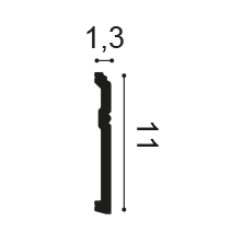 SX105 - profil et mesures (cm)