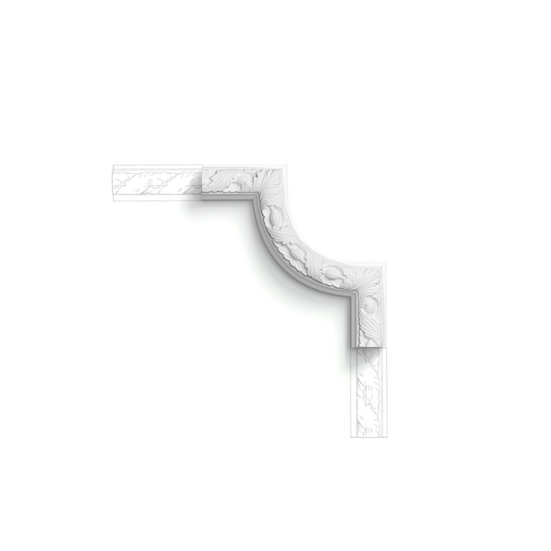 P101A Orac Hoekstuk voor / Coin pour P1020   245x245x24