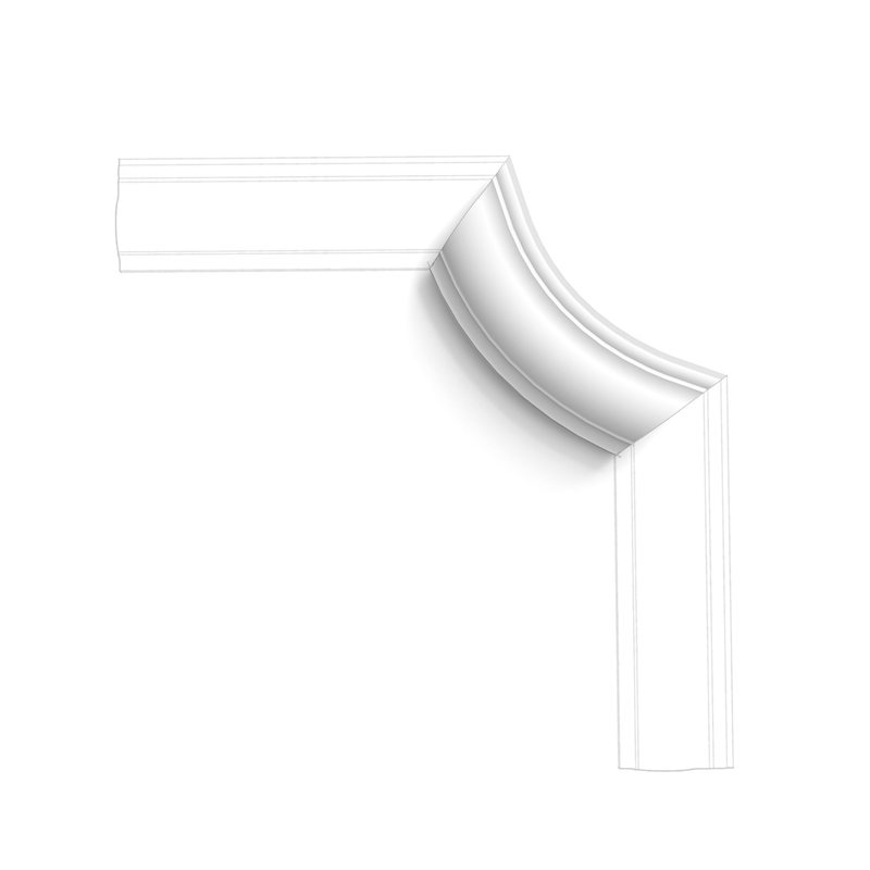 P801C Orac Hoekstuk voor / Coin pour P8020   198x110x26